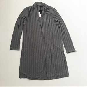 Bobeau grey cardigan size xl new long